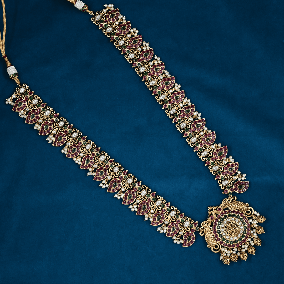 Temple Nakshi Necklace Set