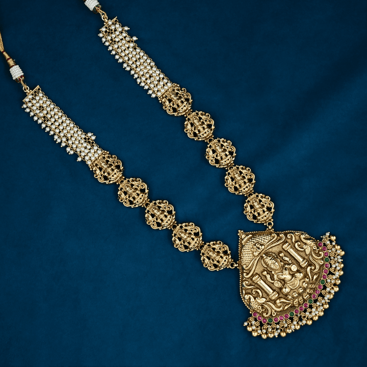 Temple Lakshmi Necklace Set