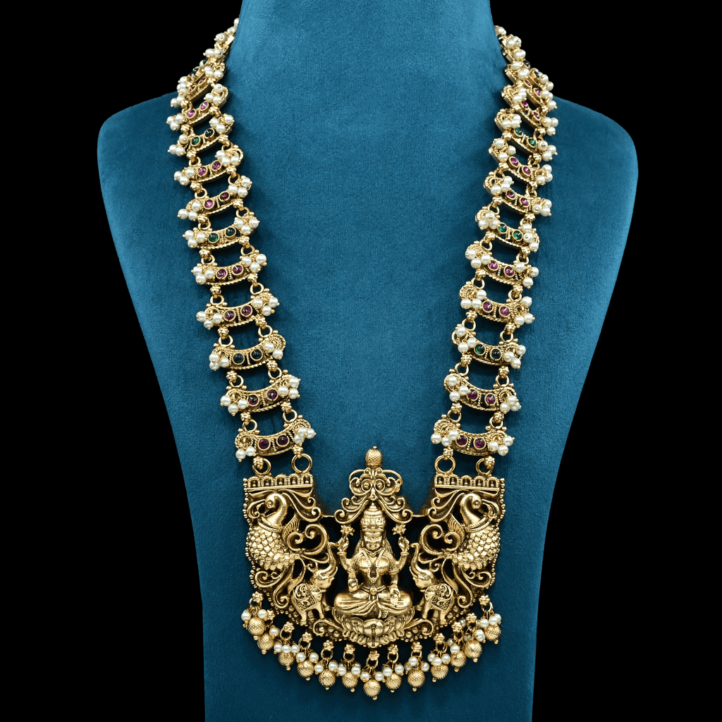 Temple Nakshi Necklace Set