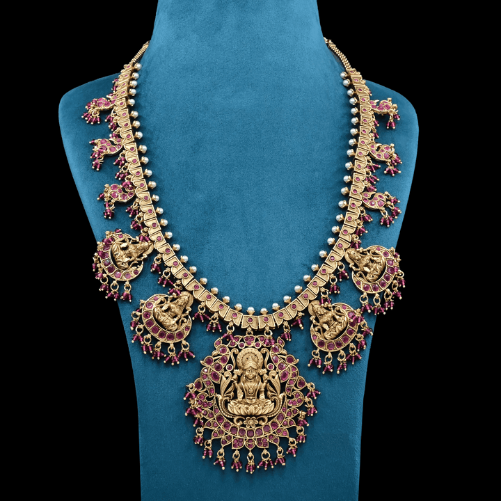 Temple Lakshmi Necklace Set