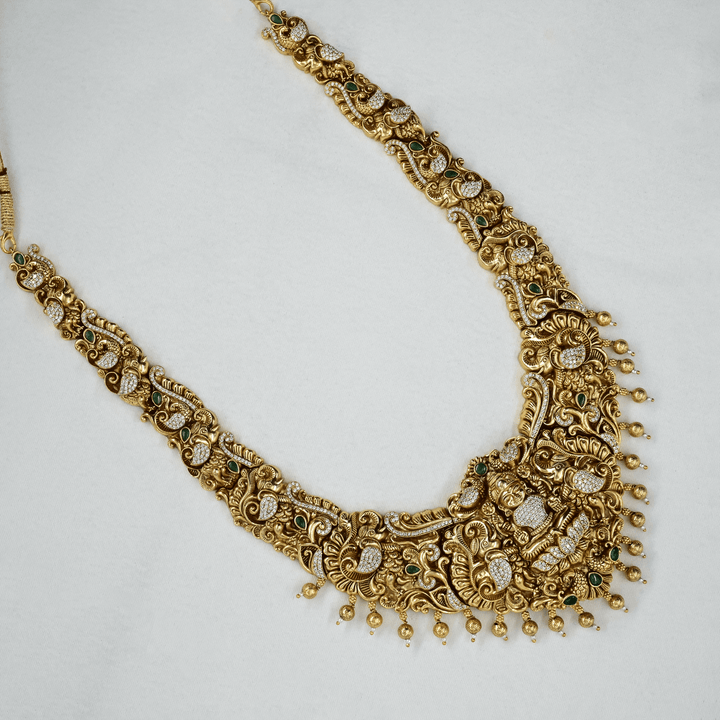 Temple Nakshi Heavy Necklace Set
