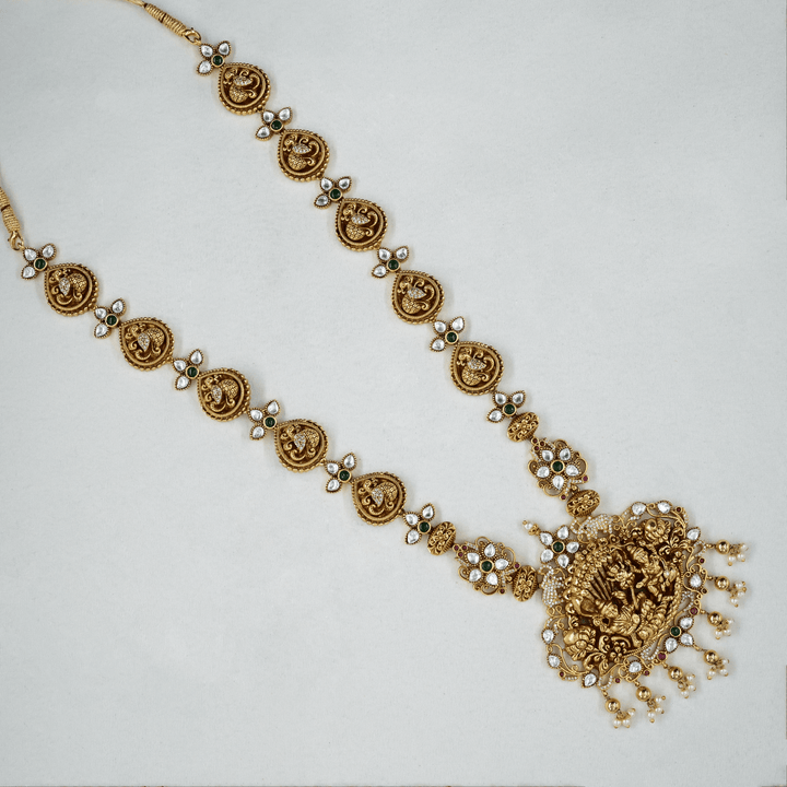 Temple Nakshi Necklace Set
