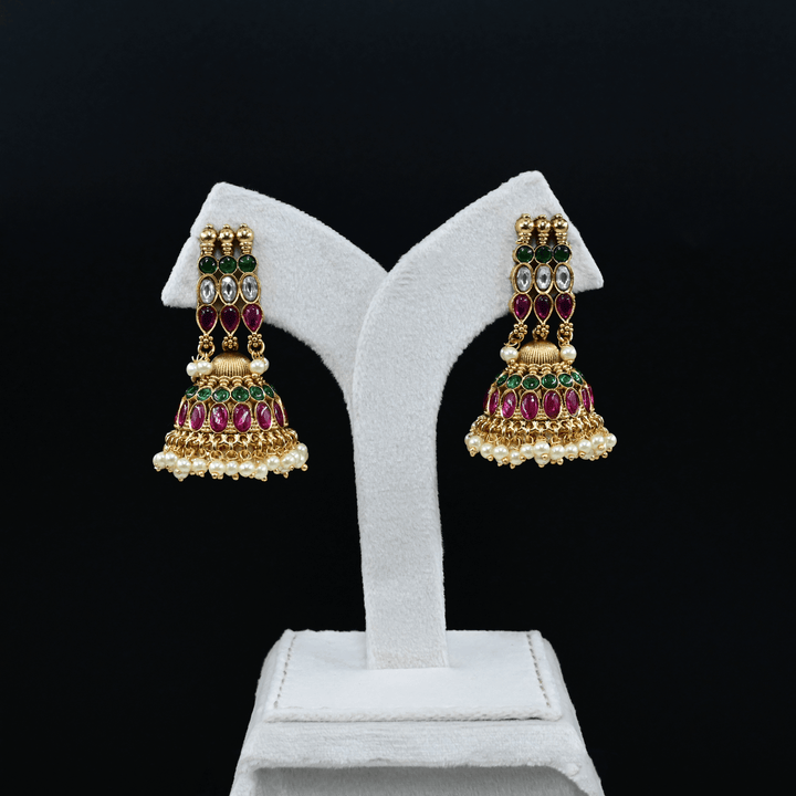 Temple Nakshi Short Necklace Set