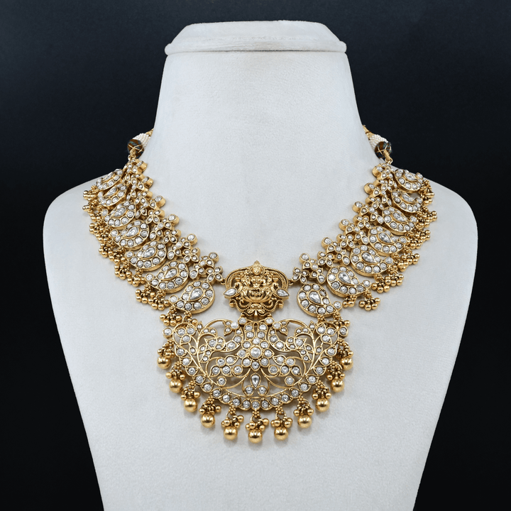 Temple Nakshi Short Necklace Set