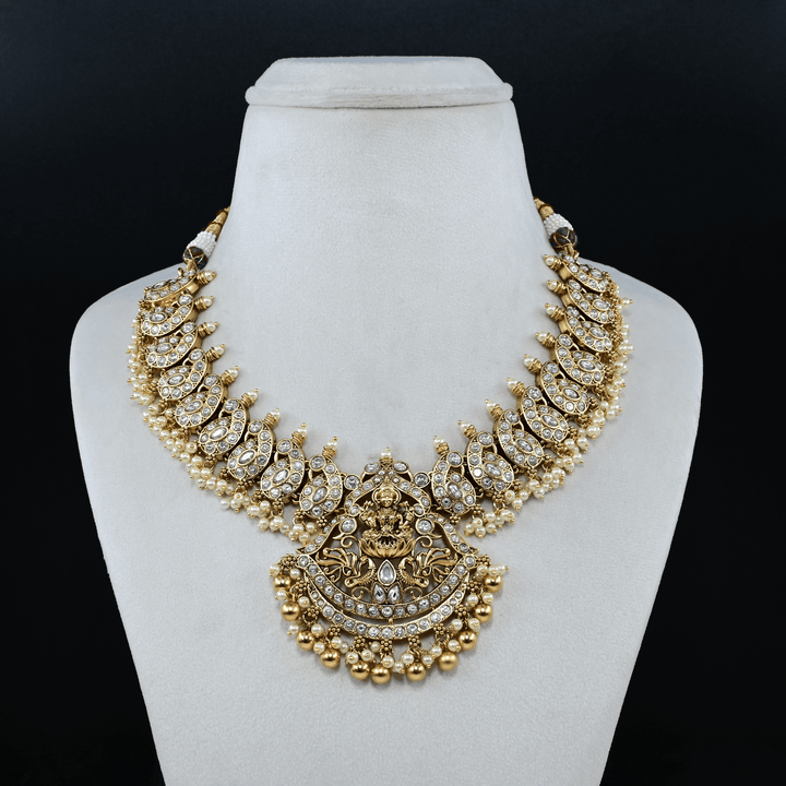 Temple Nakshi Short Necklace Set