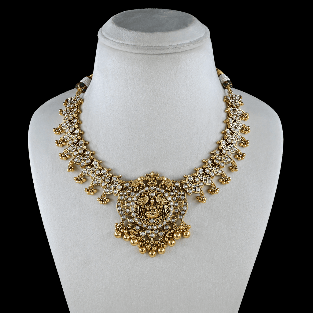 Temple Nakshi Short Necklace Set