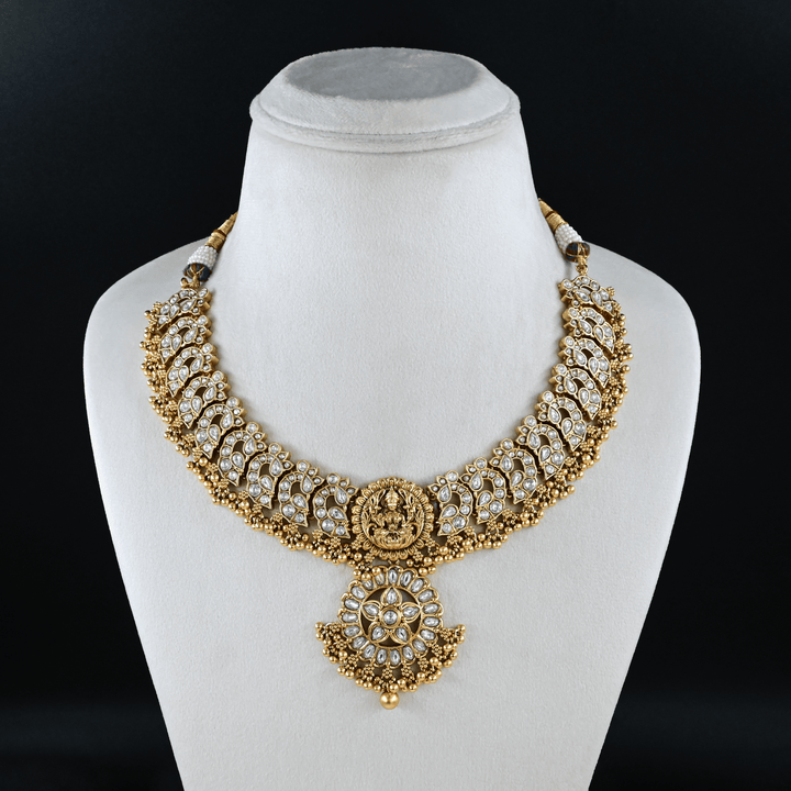 Temple Nakshi Short Necklace Set