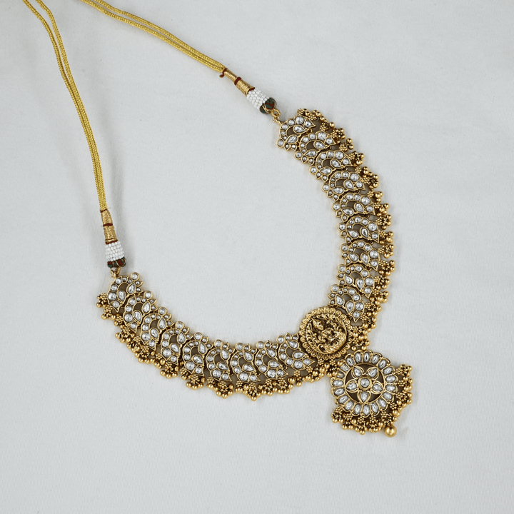 Temple Nakshi Short Necklace Set