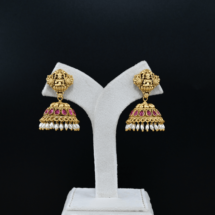 Temple Nakshi Short Necklace Set