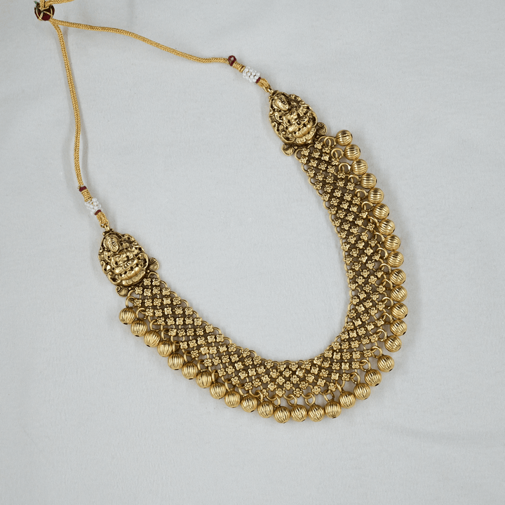 Temple Lakshmi Short Necklace Set