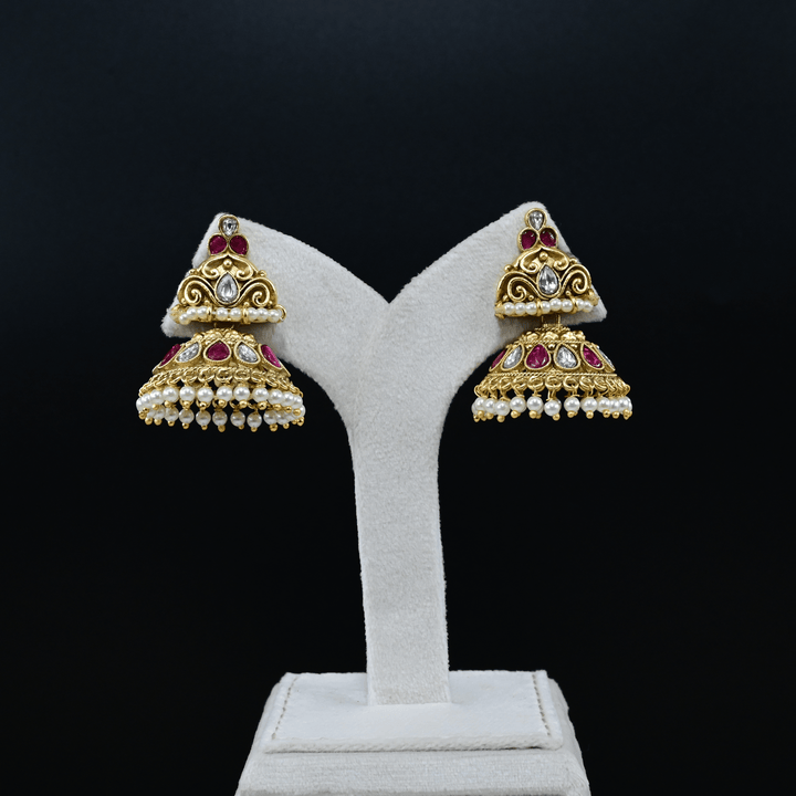 Temple Lakshmi Short Necklace Set