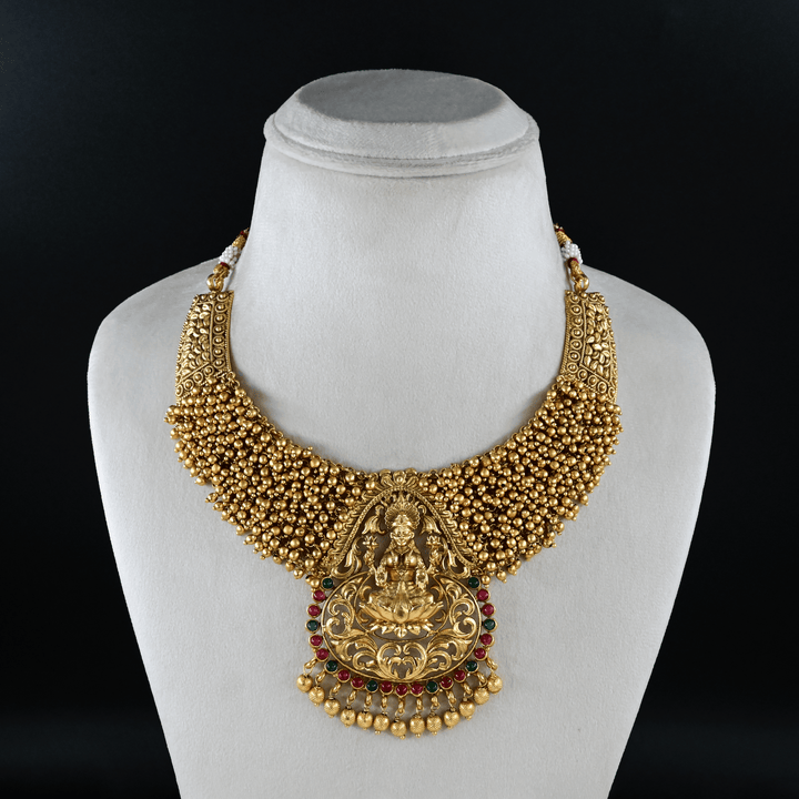 Temple Nakshi Short Necklace Set