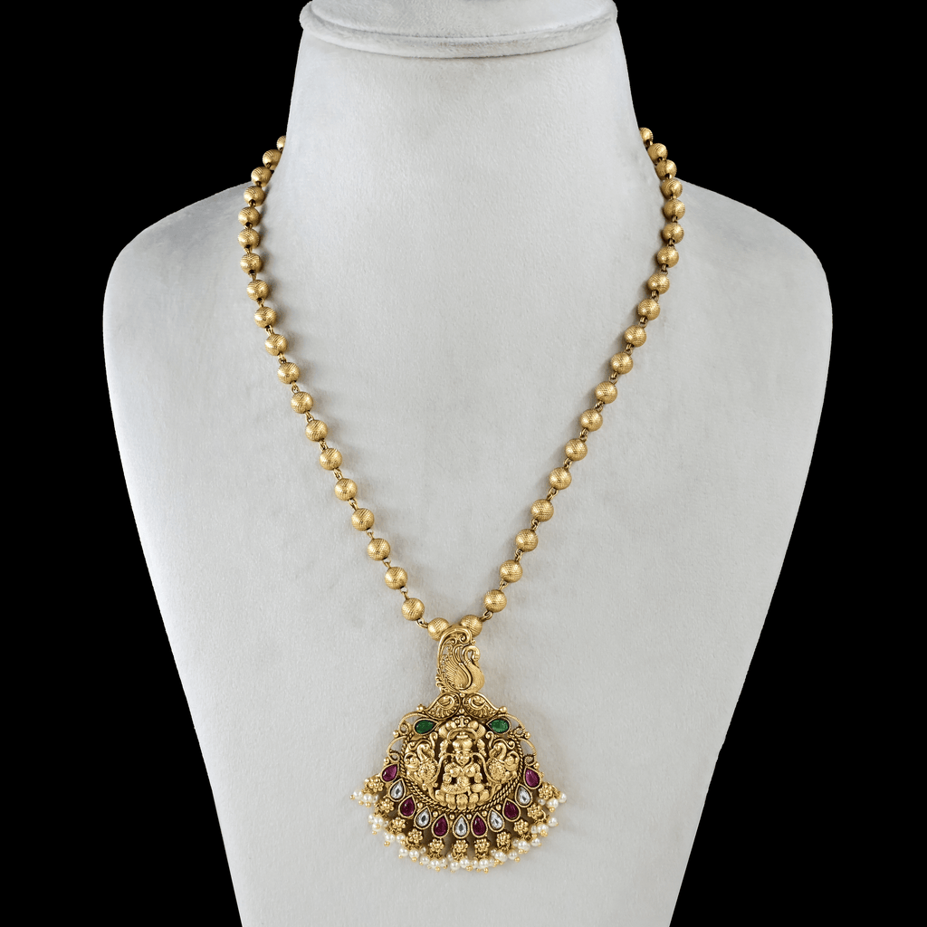 Temple Nakshi Short Necklace Set