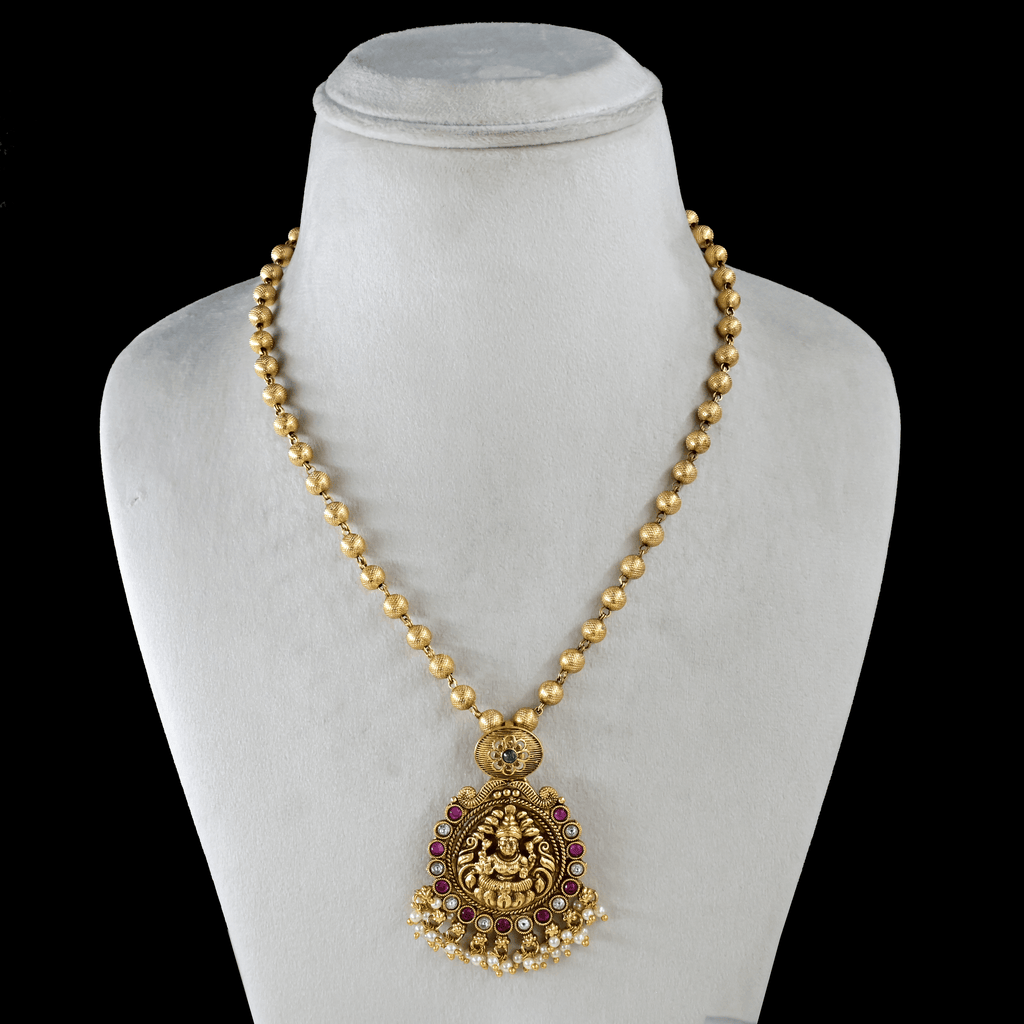 Temple Lakshmi Short Necklace Set