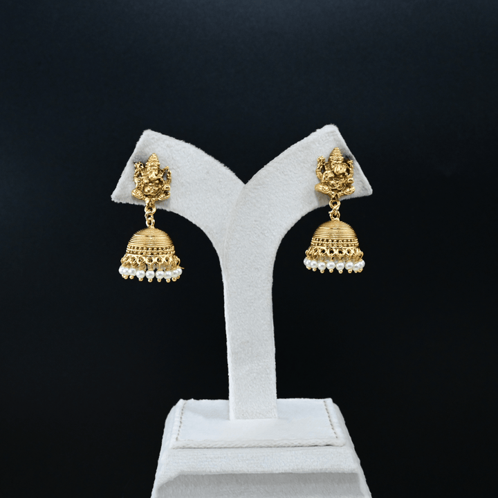Temple Ganesh Ji Heavy Necklace Set