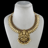 Temple Lakshmi Kaasu Short Necklace Set