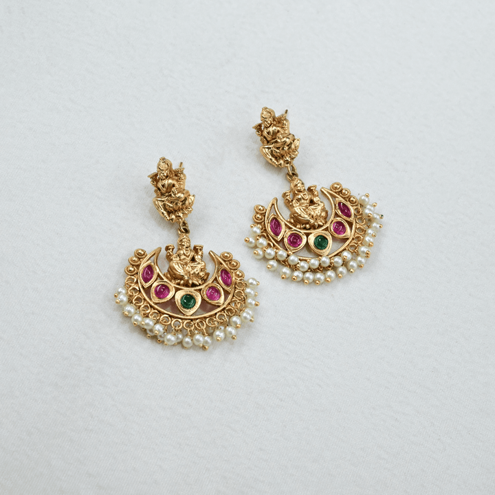 Temple Lakshmi Short Necklace Set