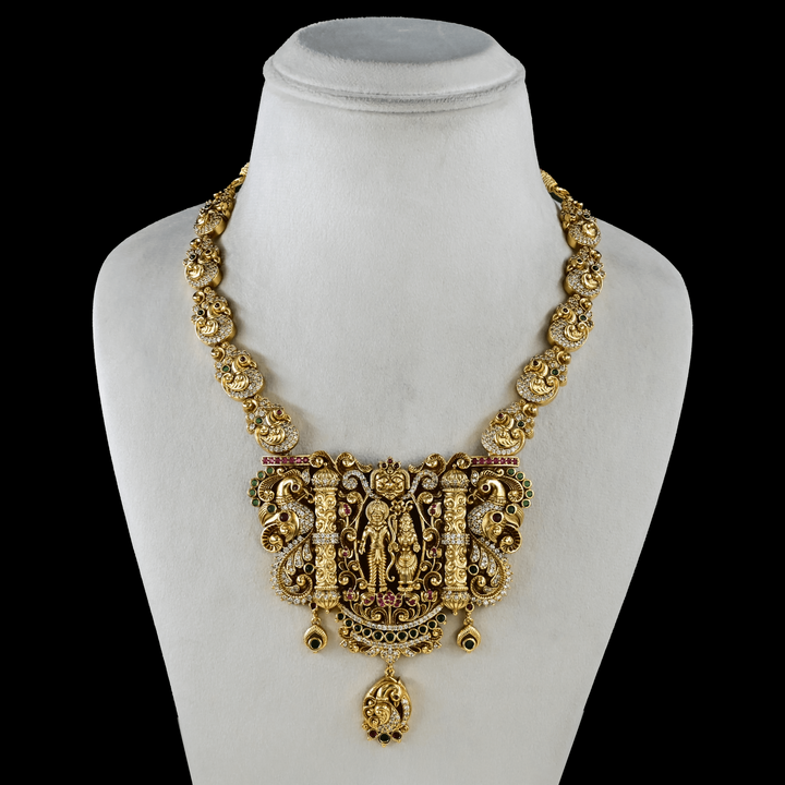 Temple Ram Parivar Short Necklace Set