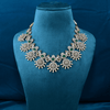 CZ Emerald Nakshi Short Necklace Set