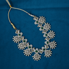 CZ Emerald Nakshi Short Necklace Set