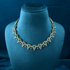 CZ Emerald Short Necklace Set