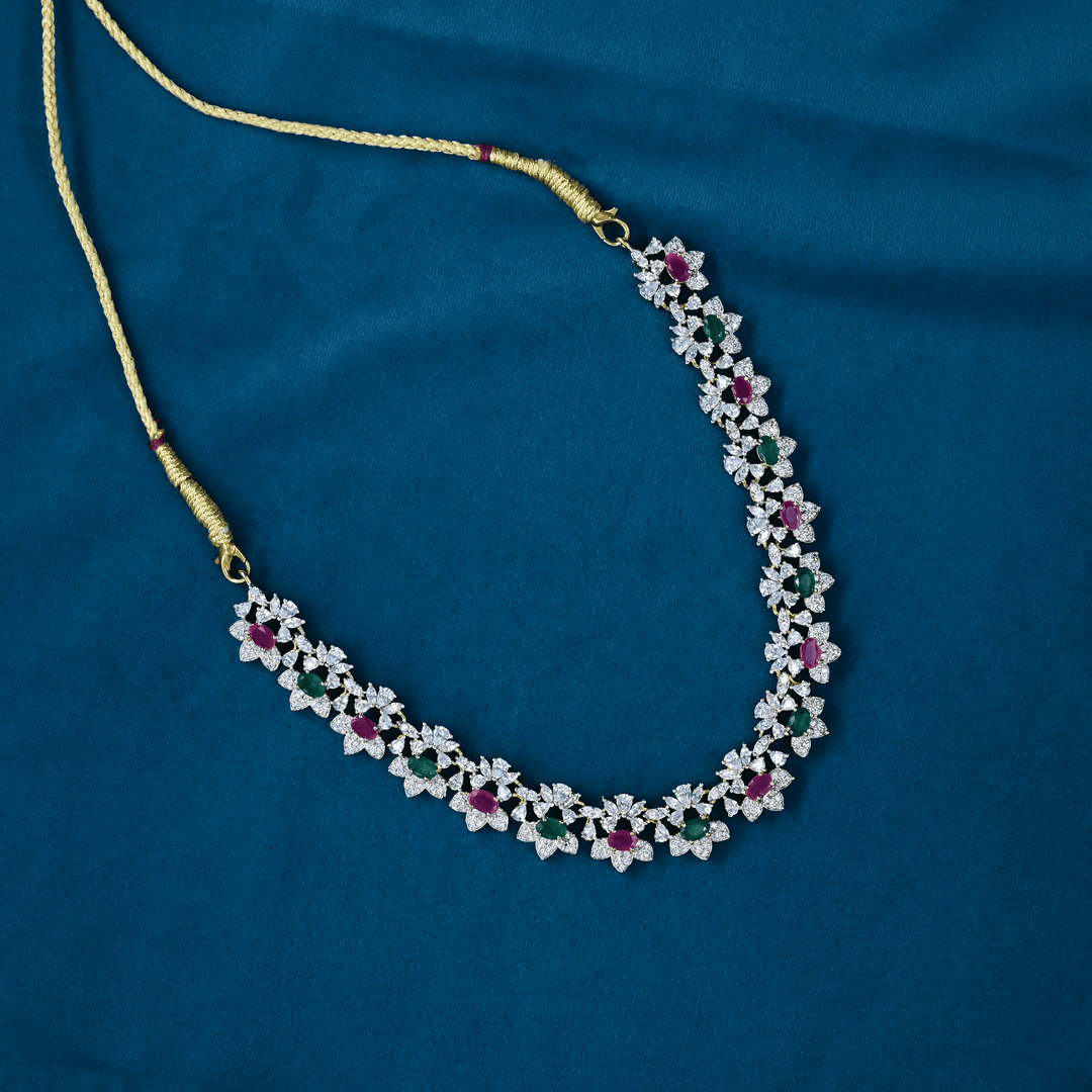 CZ Short Necklace Set