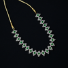 CZ Emerald Short Necklace Set