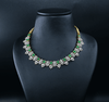 CZ Emerald Short Necklace Set