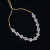 CZ Ruby Short Necklace Set