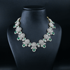 CZ Emerald Heavy Necklace Set