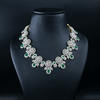 CZ Emerald Heavy Necklace Set