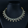 CZ Emerald Short Necklace Set