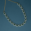 CZ Emerald Short Necklace Set