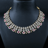 CZ Ruby Heavy Necklace Set