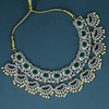 CZ Emerald Heavy Necklace Set