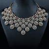 CZ Ruby Heavy Necklace Set