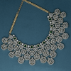 CZ Emerald Heavy Necklace Set