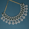 CZ Emerald Heavy Necklace Set