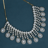 CZ White Diamond Heavy Necklace Set