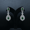 CZ Emerald Heavy Necklace Set