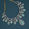 CZ Mint Heavy Necklace Set