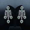 CZ Emerald Heavy Necklace Set