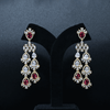 CZ Ruby Heavy Necklace Set