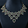 CZ Emerald Heavy Necklace Set