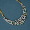 CZ Emerald Short Necklace Set