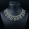 CZ Emerald Short Necklace Set