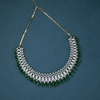 CZ Emerald Short Necklace Set