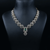 CZ Emerald Short Necklace Set