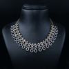 CZ Blue Sapphire Short Necklace Set