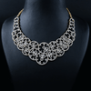 CZ Heavy Diamond Necklace Set